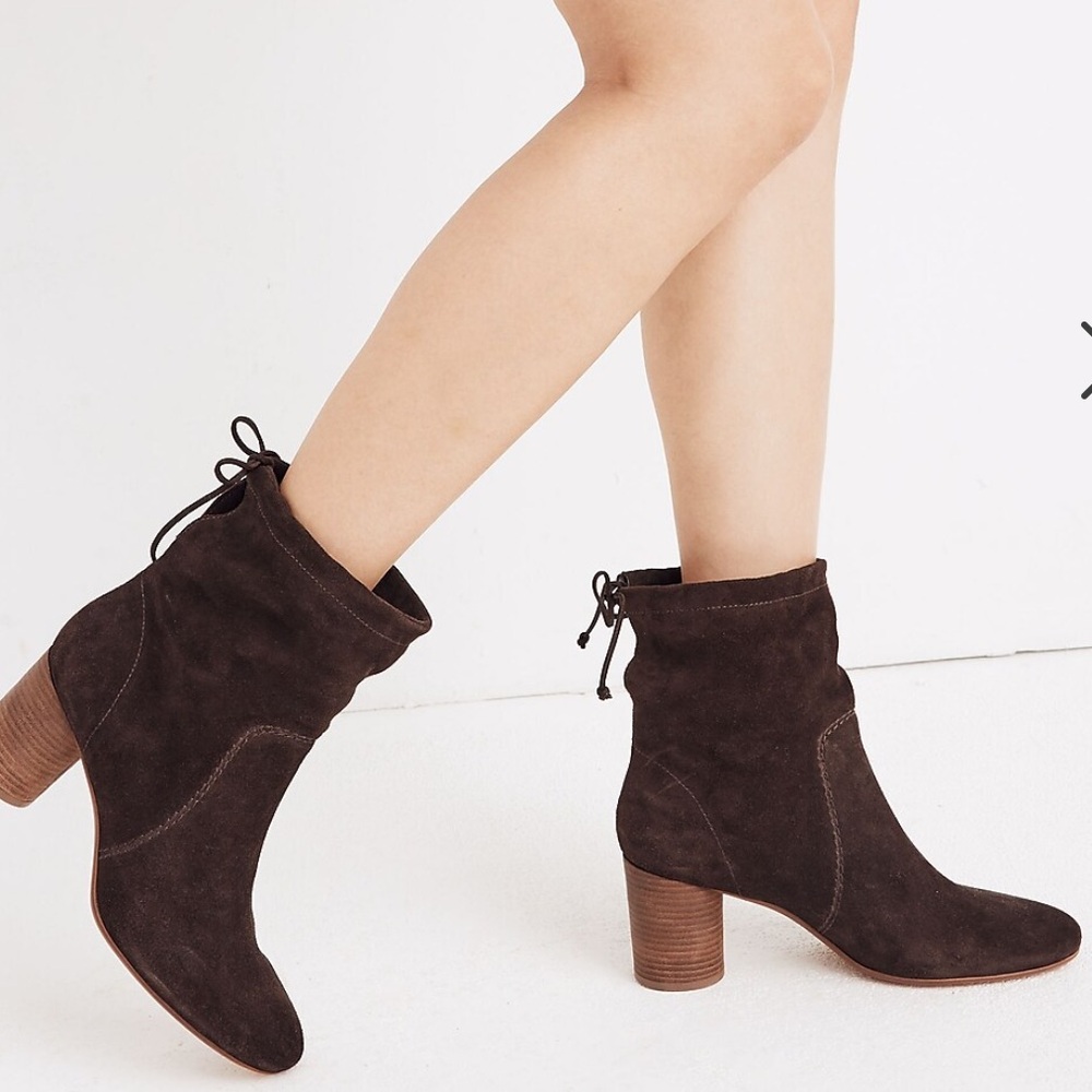 Madewell The Neva Foldover Boot in Suede